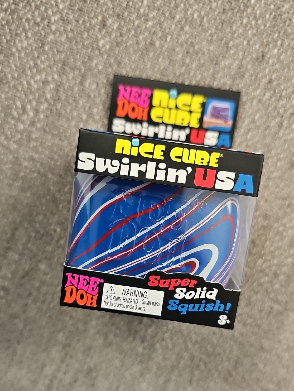NEW! Nee Doh Nice Cube Swirlin' USA